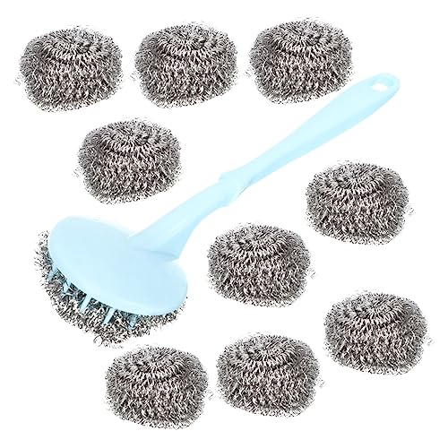 Unomor Pot Scrubbers Metal Dish Clean Brush Grill Stone Cleaning Block Home Pot Washing Tool Dish Scrub Brush Random Color