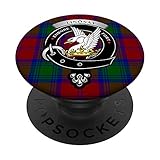 Lindsay Clan Badge and Tartan PopSockets Swappable PopGrip