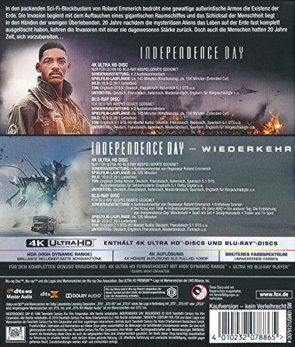Independence Day (1 + 2) – 4K Blu-ray (UHD + Blu-ray Disc)