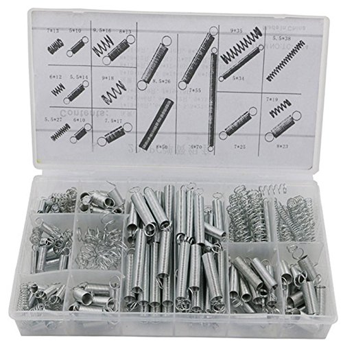 DODODIY 200 PCS Springs Assortment Extension Compression Tension Springs 20 Kinds for All Types