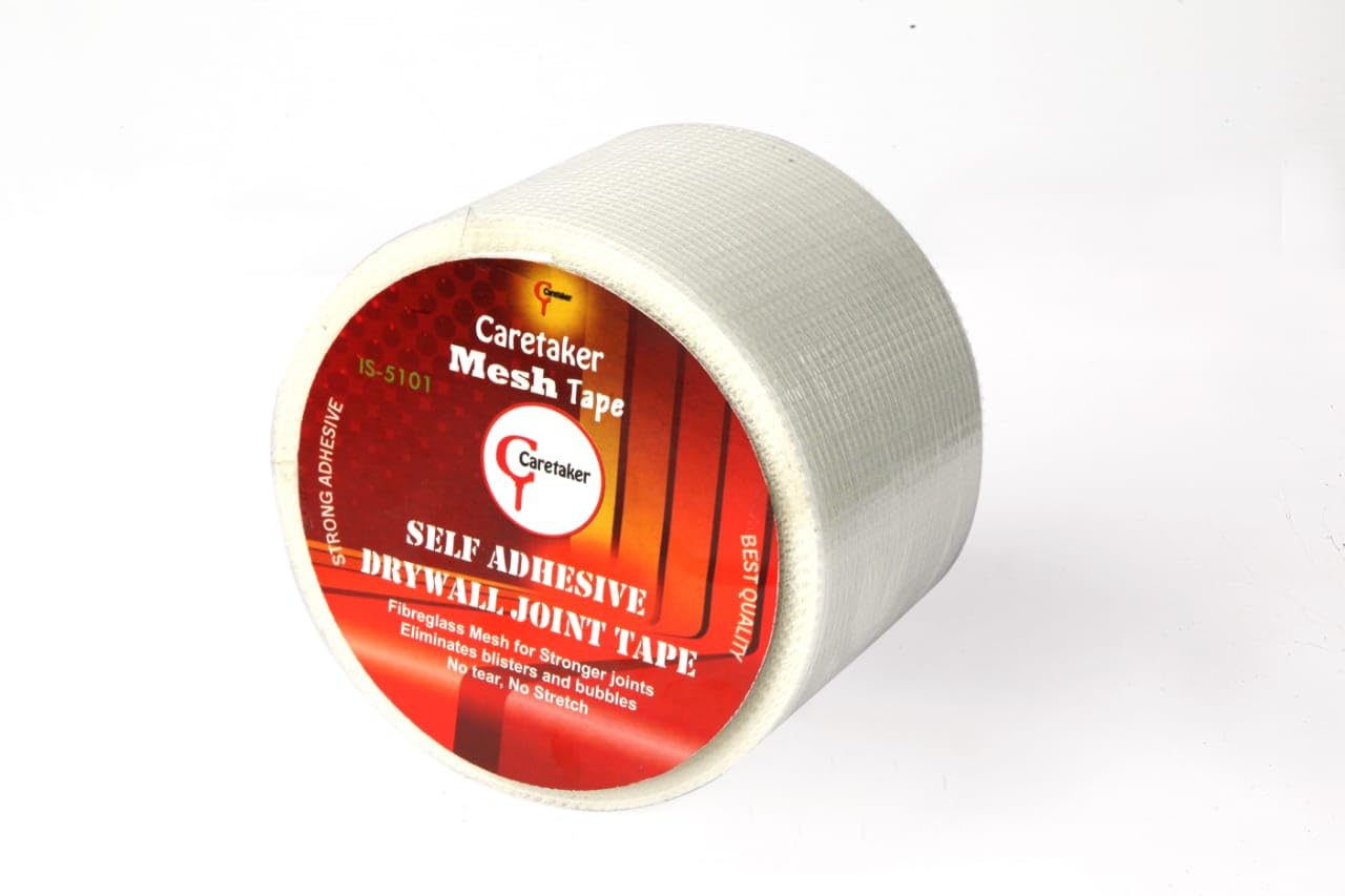 See full amazon price history chart for CareTaker Seamless Bond Mesh Tape/Self Adhesive Drywall Joint Tape: Reinvent Your Drywall Joints with Ease, Fibreglass Mesh for Stronger joints (4 inch (96 mm x 60 m)) CareTaker Seamless Bond Mesh Tape/Self Adhesive Drywall Joint Tape: Reinvent Your Drywall Joints with Ease, Fibreglass Mesh for Stronger joints (4 inch (96 mm x 60 m)) (B0CGBM68R1) Amazon Price History, Amazon Price Tracker