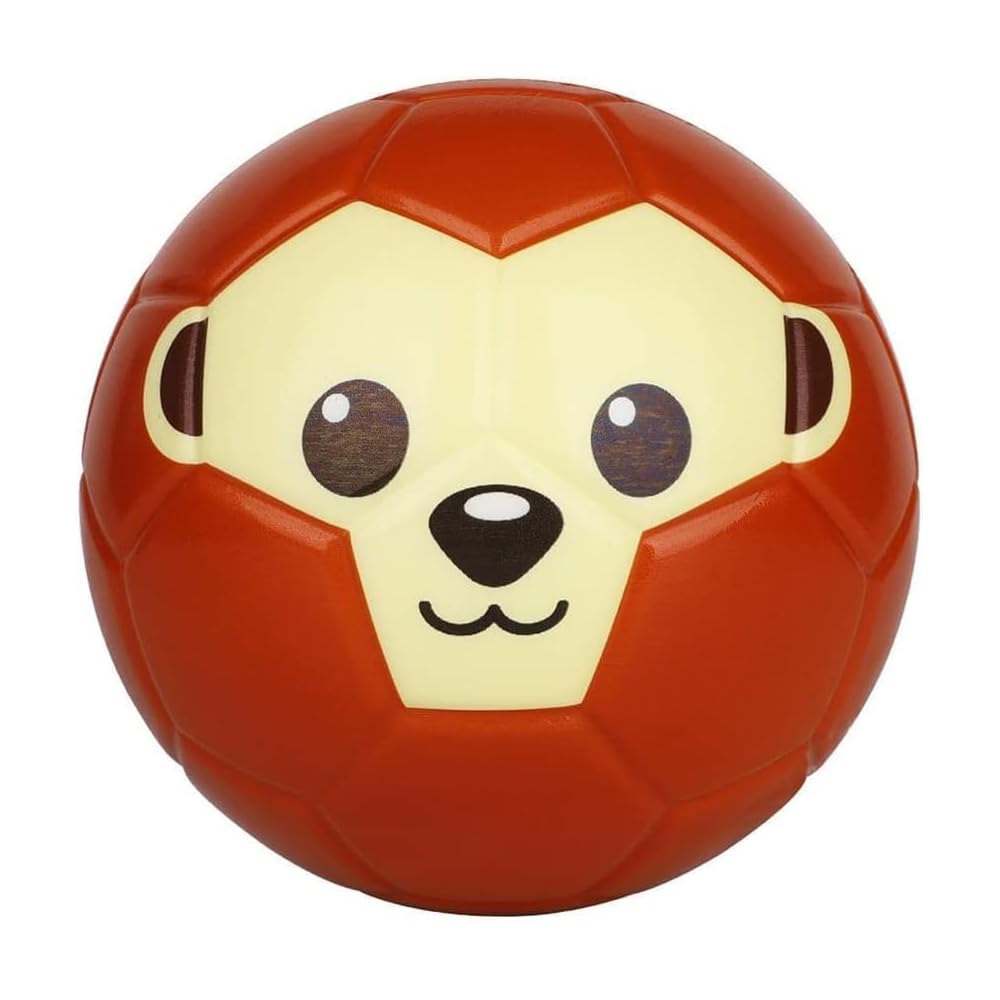 15 cm Animal Face Football – Soft Mini Sports Ball for Kids, Cute Cartoon Animal Design, Indoor/Outdoor Play (Monkey)