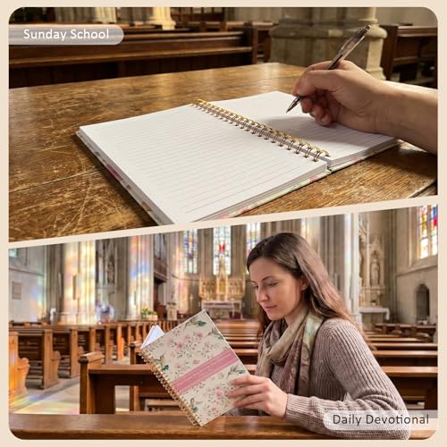 Prayer Journal for Women - Christian Notebook for Bible Study & Prayer, Bible Verse Notebook & Church Notebook, Womens Bible Journal for Note Taking - for Sunday Service, Group & Daily Devotional — view 5