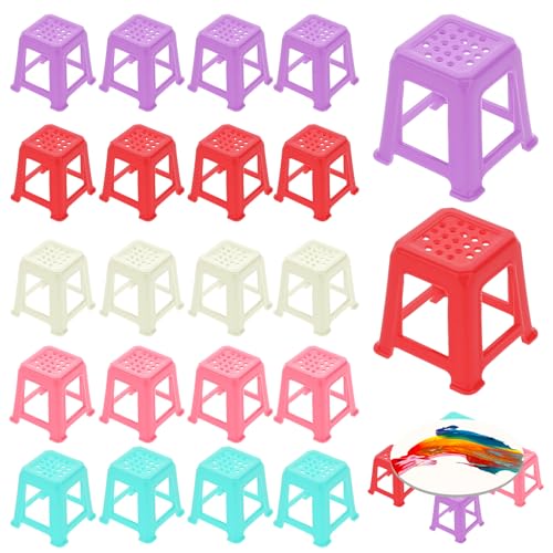 20 PCS Canvas Stand for Painting Paint Stand Non-slip Paints Easel for Canvas Painting Plastic Paints Pouring Tools Supplies