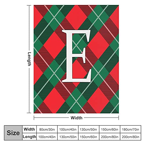 Couverture de Noël plaid buffle initiale E, le cadeau idéal pour réchauffer vos proches - 3