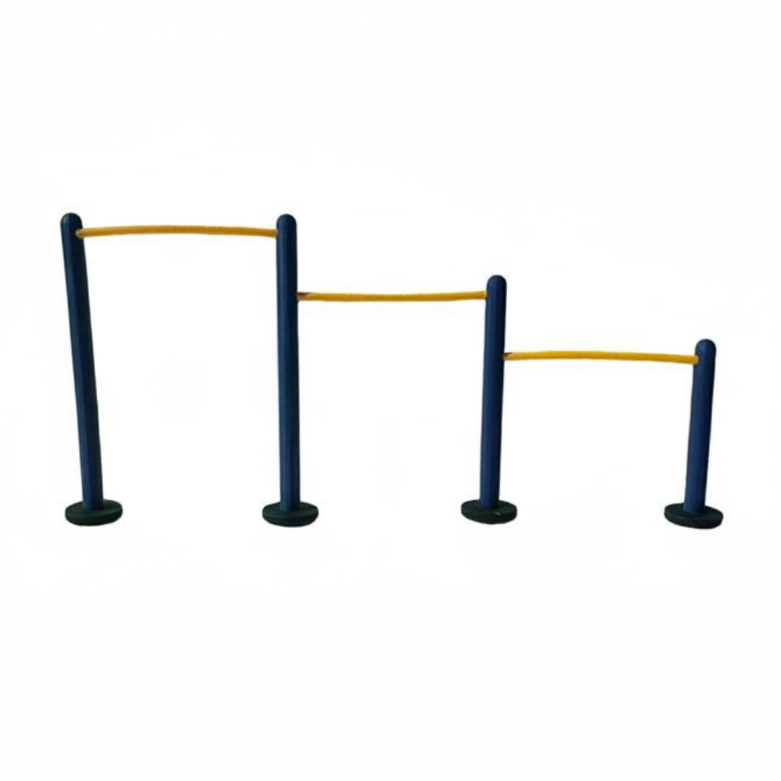 harayaa Model Miniature Park Exercise Equipment Outdoor Fitness Machines Diorama Accessory Resin Painted Surface Suitable for Community Parks School Grounds Railways, Painted, Horizontal Bar