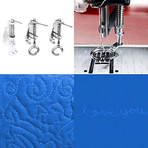 Pies de prensatelas para máquina de coser VANICE 3 piezas miniatura 4