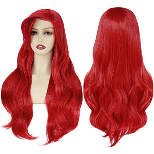 red 70 cm wig