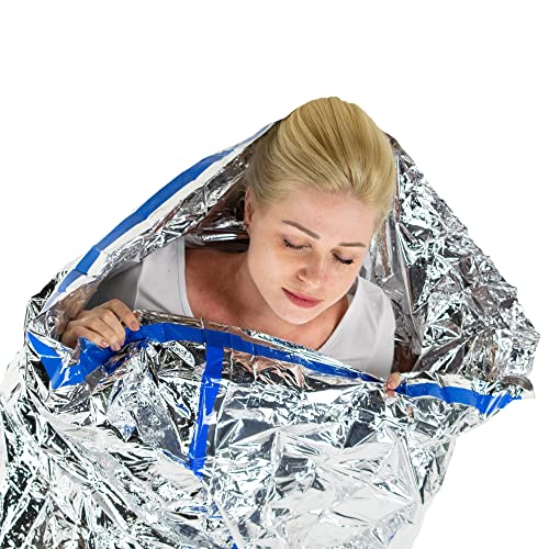Image of HealthyLine Emergency Mylar Thermal Sleeping Bag, 10-Pack