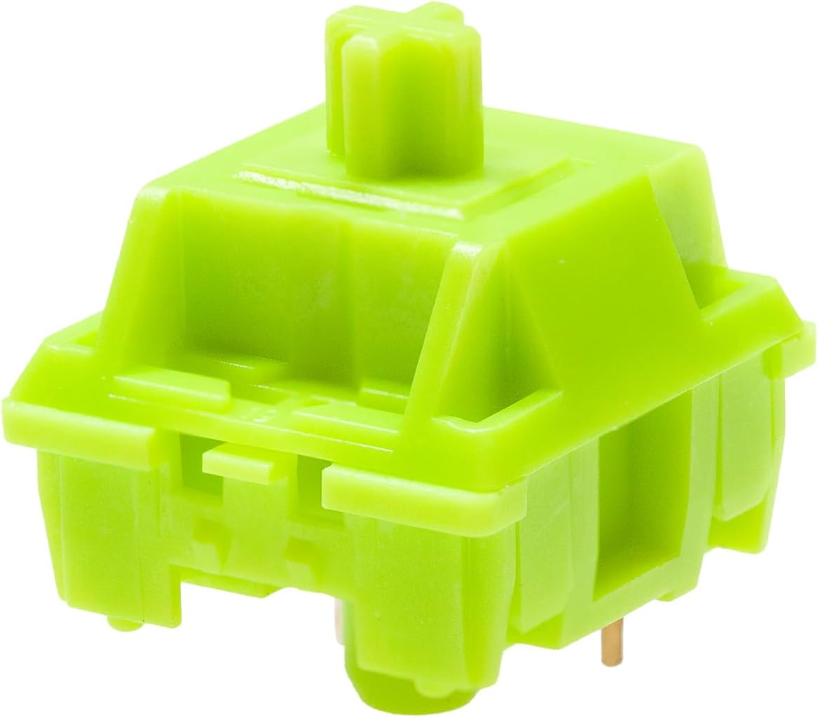 KPREPUBLIC KTT Matcha Tactile 45g MX Switch for Mechanical Keyboard - Factory Lubed PC POM Gold Plated Spring (90 Switches)