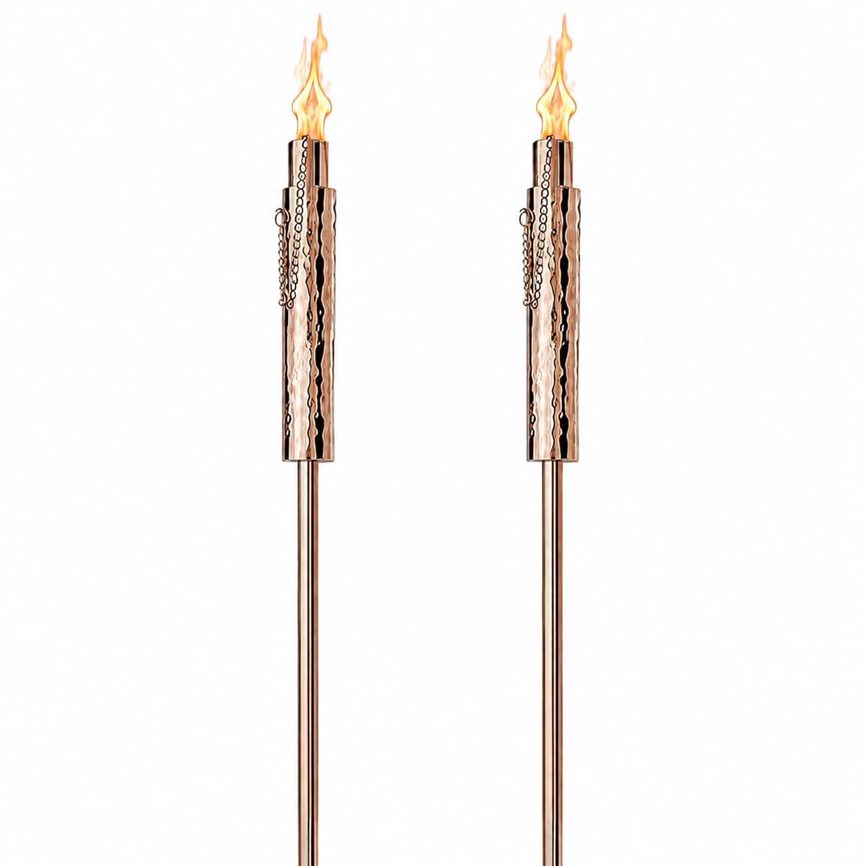Firefly Torcia Tiki per esterni, design tubolare resistente alle intemperie per giardini, sentieri, patii e piscine, facile installazione, illuminazione classica per ambienti tropicali