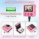Sofortbildkamera Kinderkamera 1080P 2,4 Bildschirm - Kamera mit Druckpapier & 32GB Karte, Digitalkamera VideoKamera mit Farbigen Stiften Spielzeug Geschenk für Kinder 3-12 Jahre (Rosa)