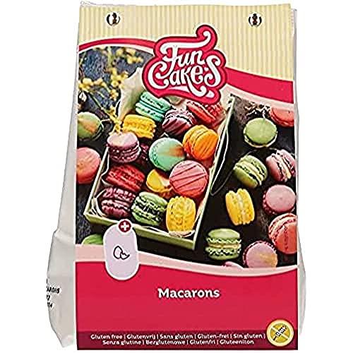FunCakes Preparado para Macarons, Sin Gluten: Fácil de usar, Macarons perfectamente caseros, Crea todos los colores, Sabor delicioso a almendra, Certificado Halal, 300g
