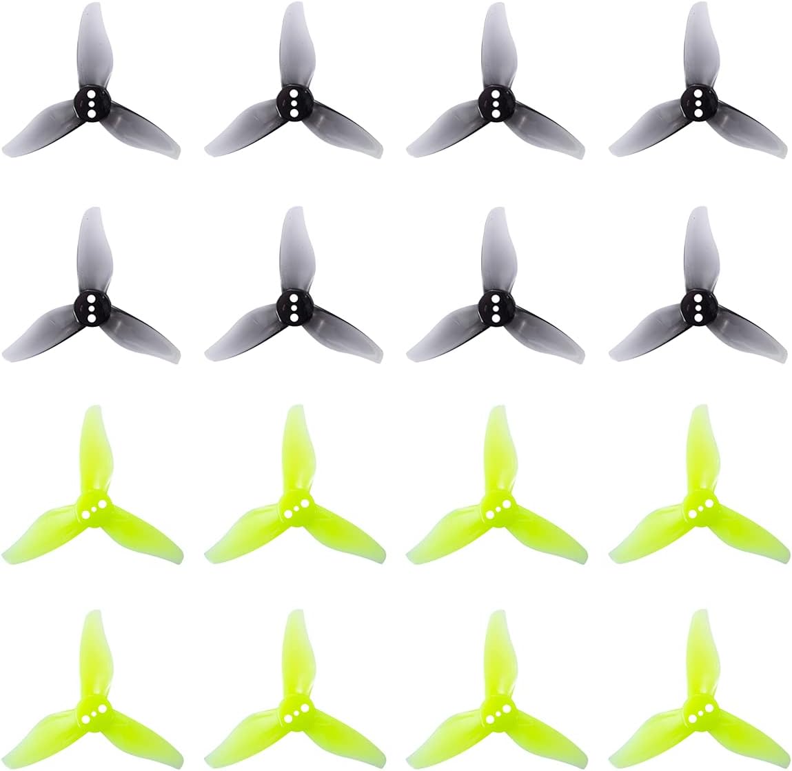 Hurricane 2023 3-Blade Props 3 Holes for 1105-1108 Brushless Motor RC Drone FPV Racing Toothpick 16pcs 8CW 8CCW