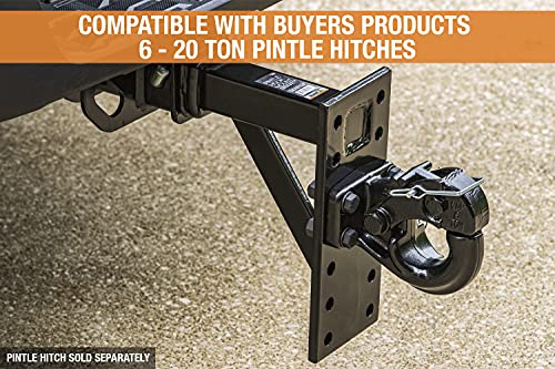 Image of Buyers Products PM812 Pintle Hook Mount 6-Position 2 Inch Receiver Black