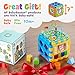 BABYSEATER Baby Activity Cube – 6-in-1 Multi-Assembly Activity Square for Babies 10m+ – BPA-Free Play Cube for Infants & Toddlers Teaches Cognitive & Motor Skills with Music, Shapes, Gears & More