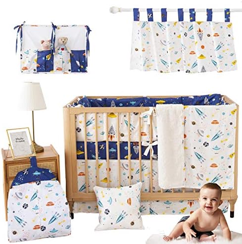 rocket cot bedding