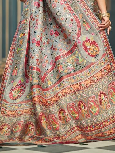 Image of SWORNOF Womens Kanjivaram Banarasi Silk Saree Kanchipuram Patola saree