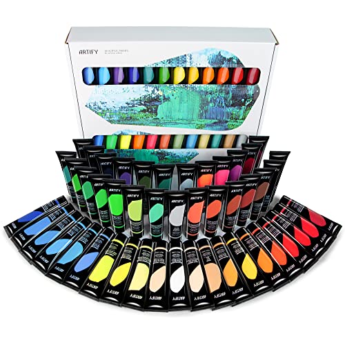 ARTIFY Acrylic Paint, Set Of 48 Color (1.29 oz, 38ml)