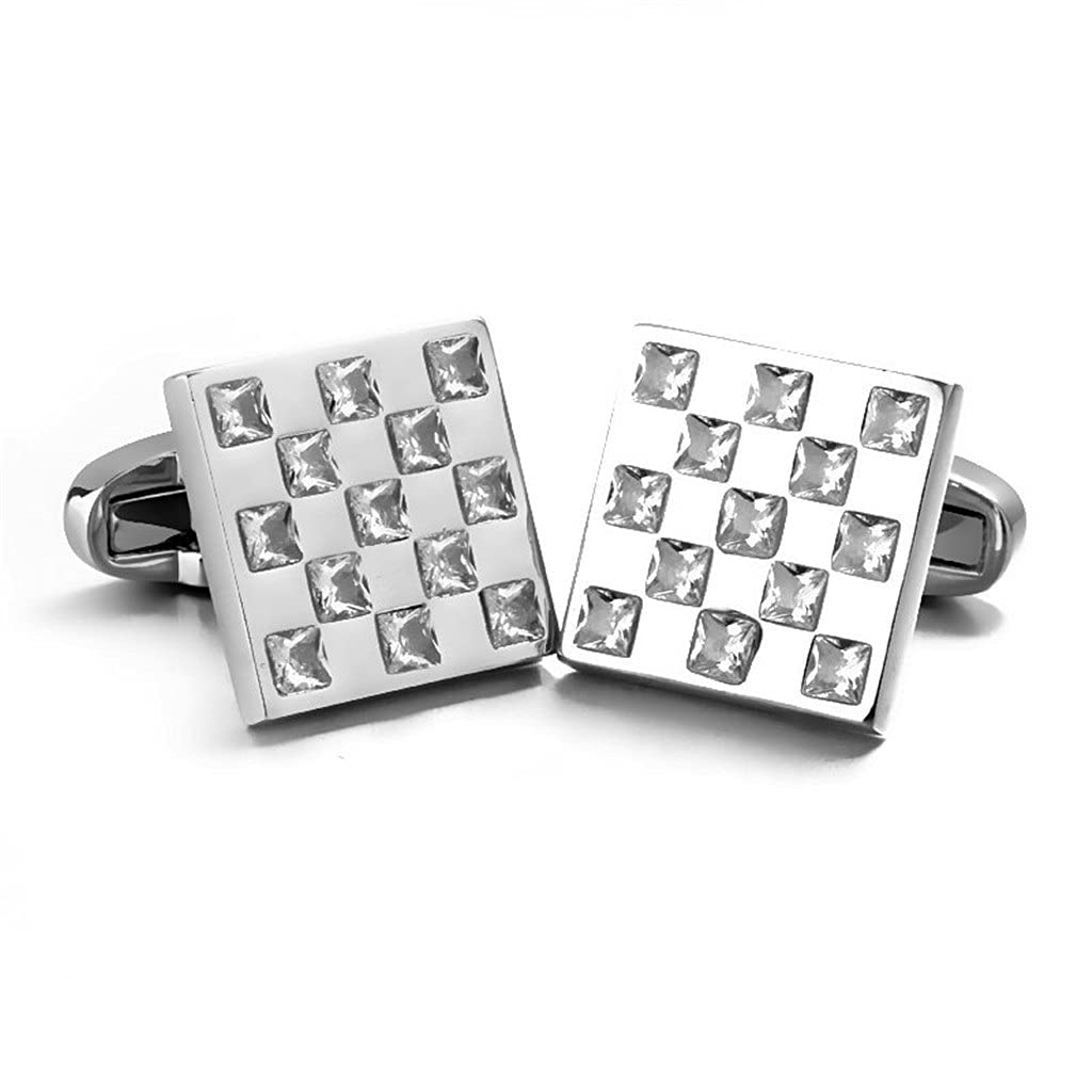 Gemelli in Zircone per Camicia Francese da Lavoro, Polsini Generosi, Resistenti All'Ossidazione del Rame E Durevoli /2095