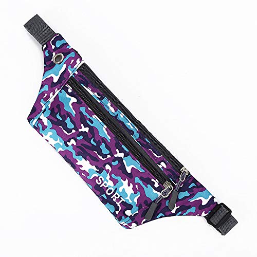 Pacote de cintura, Romacci Moda feminina camuflagem impressa pacote de cintura esportiva ao ar livre