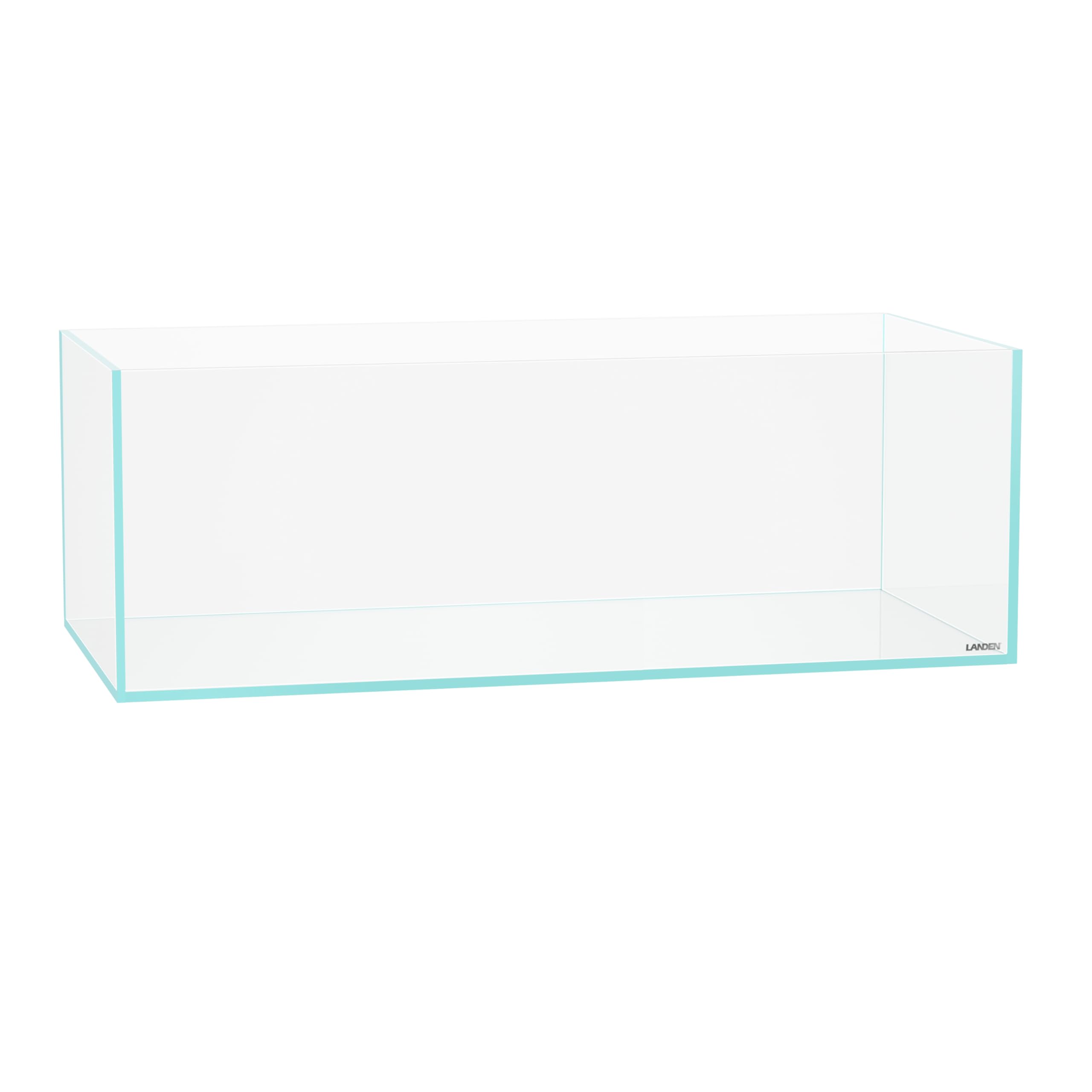 LANDEN Aquarium Shallow 52 Gal Ultra Clear Glass Rimless Fish Tank 120SL