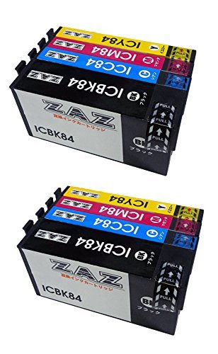 Amazon.co.jp: ZAZ IC4CL84 4色 2セット 互換インク IC83 IC4CL83 の大