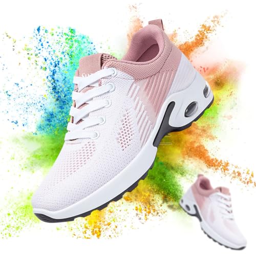 Padgene Womens Sneakers Air Cushion Running Shoes Lightweight Tennis Walking Shoes Mesh Breathable Gym Work Fashion Sneakers Athletic Comfortable Casual4