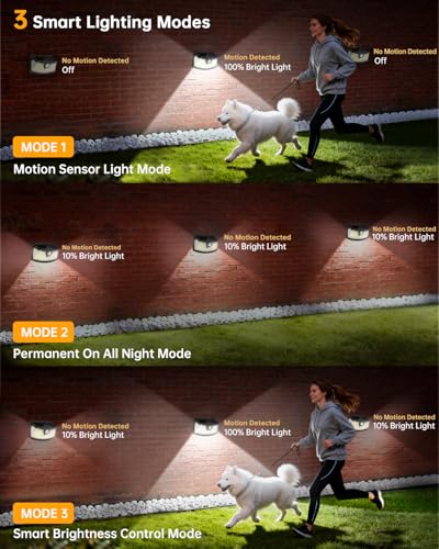 Outdoor Motion Sensor Lights 4-Pack