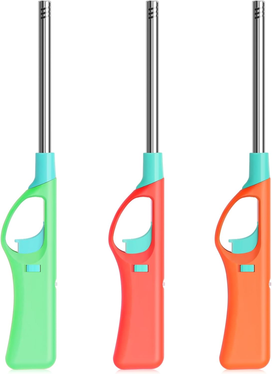 Refillable Butane Lighters, Larger BBQ Grill Click Flame