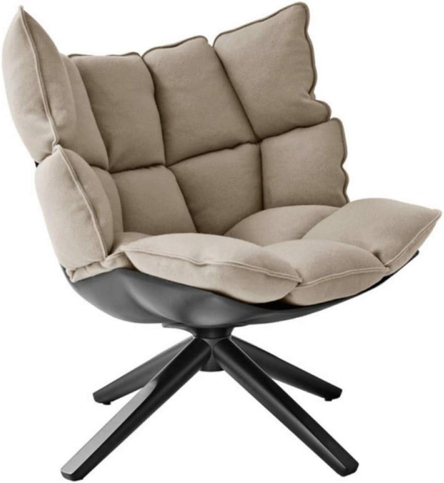 homker Rice Husk Chair Leisure Single Living Room Fabric Sofa Chair Fashion Modern Creative Rice Field