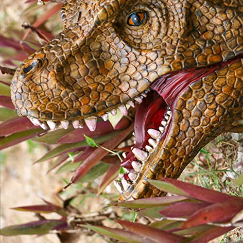 Alikiki Dinosaur Head Wall Mount - Dinosaur World Small T-Rex Head Wall Hanging Boys Kids Birthday Party Gaming Room Taxidermy Dinosaur Themed Wall Sculpture Indoor Outdoor Animal Heads Wall Art Decor thumb #7