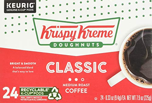 Krispy Kreme Classic, Single-Serve Keurig K-Cup Pods, Medium Roast Coffee, 24 Count #TOP2
