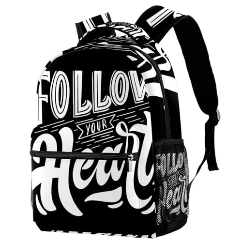 Sac à dos d'école pour filles et garçons avec grand compartiment de voyage