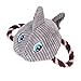 ZZMUK Peluche Squeaky Pet Toy,Cane Gatto Molare Giocattolo Giocattolo Giocattolo Cucciolo Carino Tartaruga Forma Sharp Corda Di Cotone Vocale Molare Denti Pulizia Morso Giocattolo