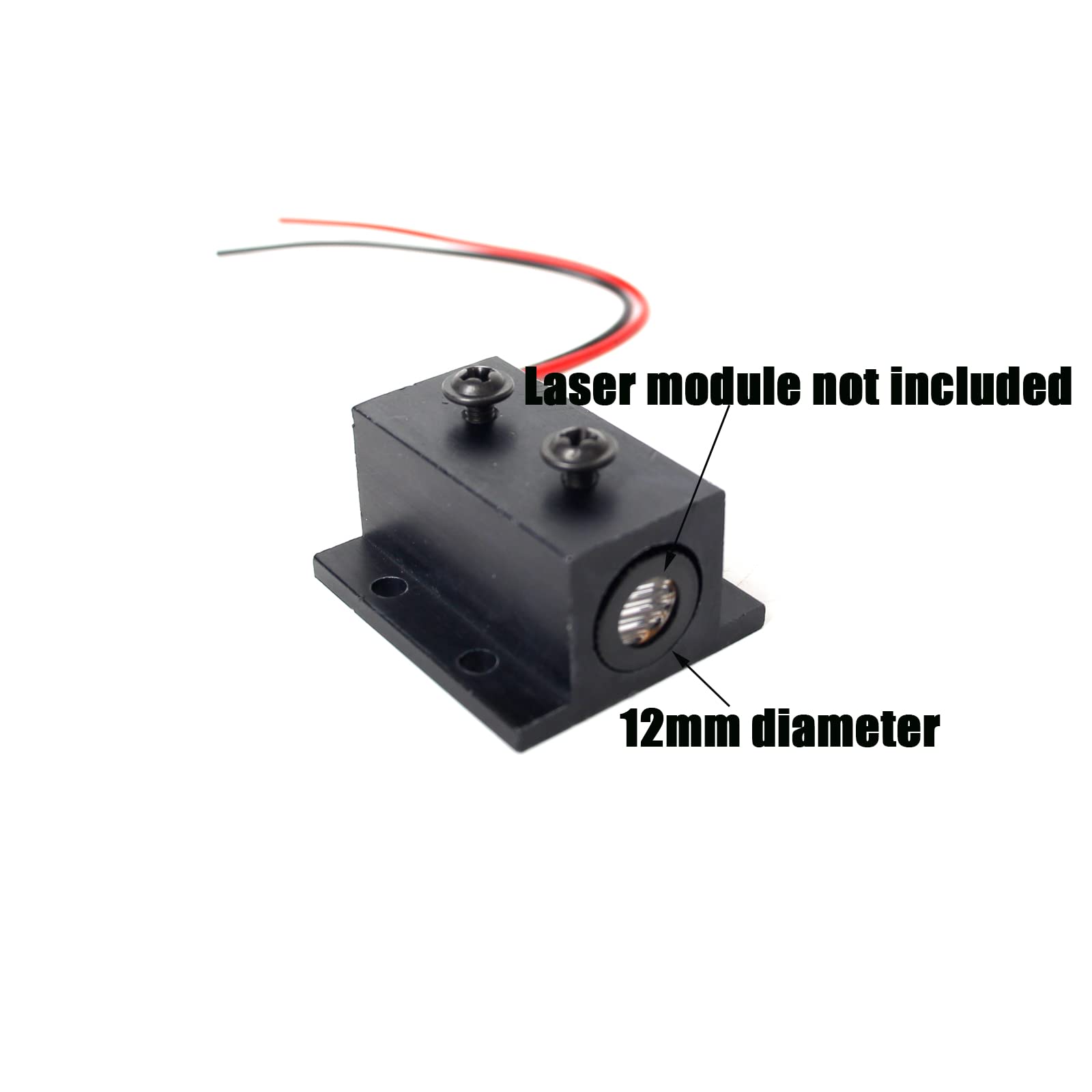 Lidar Aluminiowy Czarny Zestaw Mocowania Modułu Laserowego 12 mm