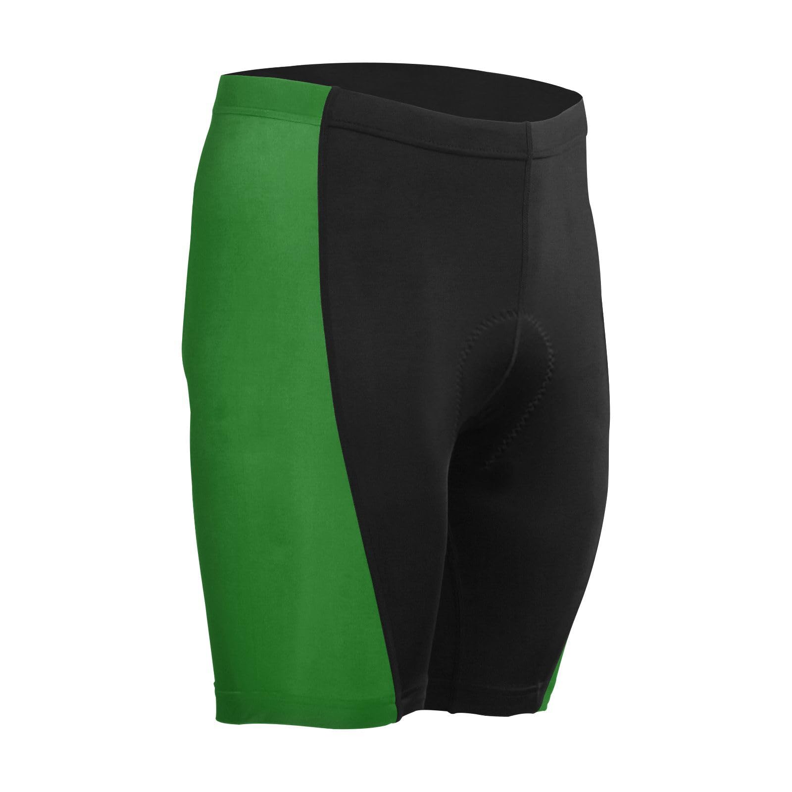 Compressed Shorts, Men's Polyester Running Shorts, Exercise and Sports Dark Green