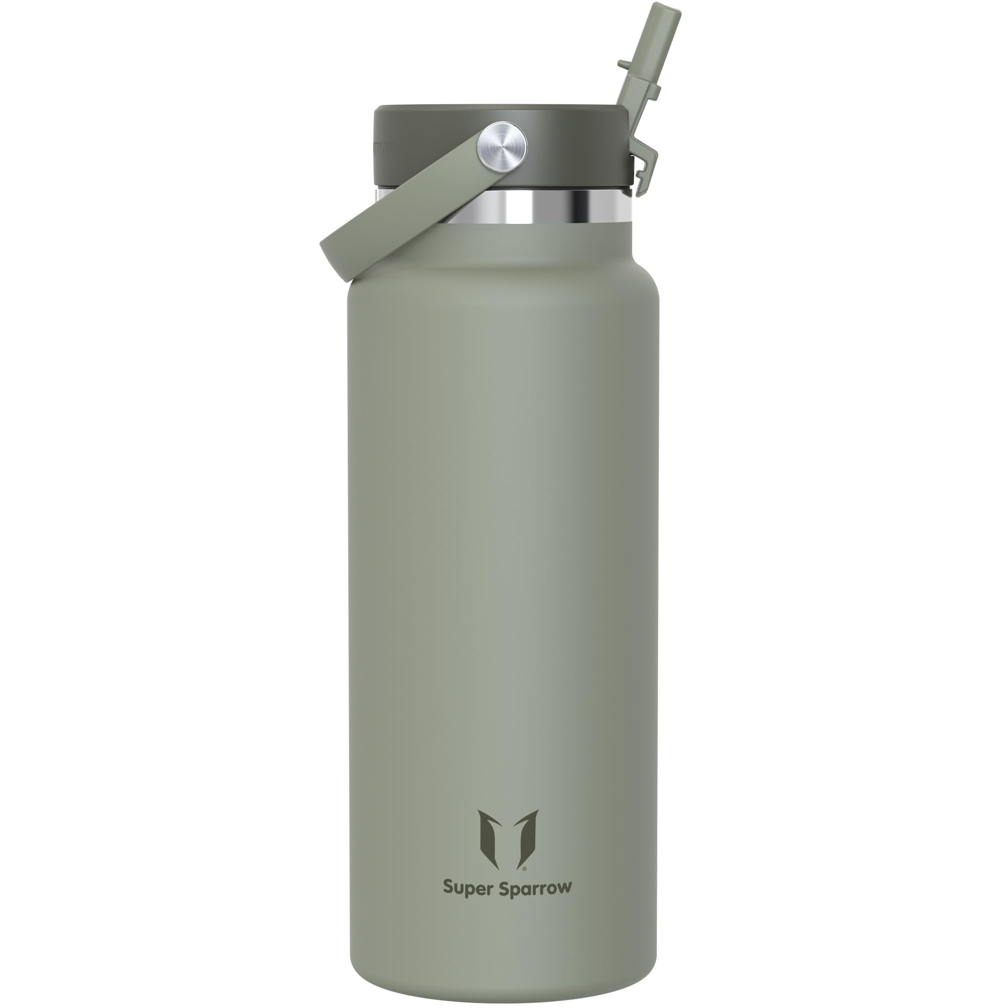 Sparrow SwivelSip Botella Termica - Botella Agua Acero Inoxidable Boca Ancha con Pajita - 750ml - Sin BPA y Antifugas - para Deporte, Gimnasio, Oficina, Yoga, Ciclismo — view 74