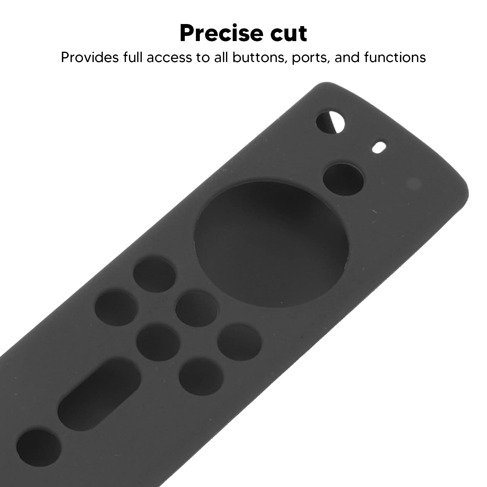 Funda de silicona para Fire TV Stick 4K 2018 mando a distancia, antigolpes, antideslizante, color gris