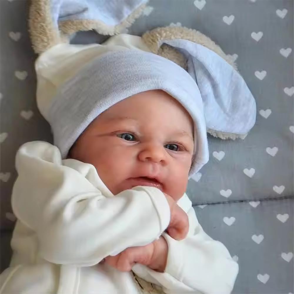 45 cm realistyczna lalka dla niemowląt Reborn, 18 cali, lalka silikonowa jak prawdziwa, realistyczna lalka dla noworodków, prawdziwa lalka Reborn dla chłopców i dziewczynek, zabawka, prezent