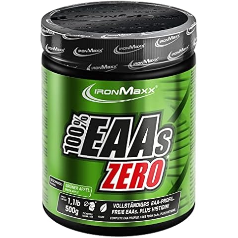 IronMaxx 100 Prozent EAAs Zero - Grüner Apfel 500g Dose Cover