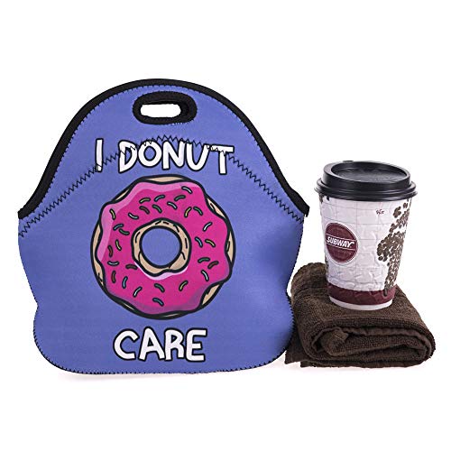 Lancheira bolsa térmica neoprene city rock Roxo