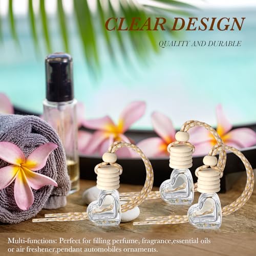 Kit diffuseur voiture transparent cœur pour cadeaux invités - 7
