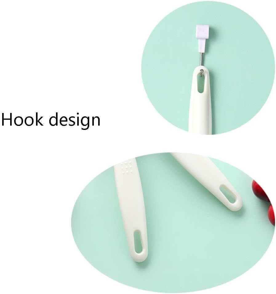 Premium Stainless Steel Fine Mesh Strainers with Sturdy Handle and Wider Hook for Kitchen Cooking Food Preparation Fine mesh Strainer Frying Filter Spoon Oil ski (B)