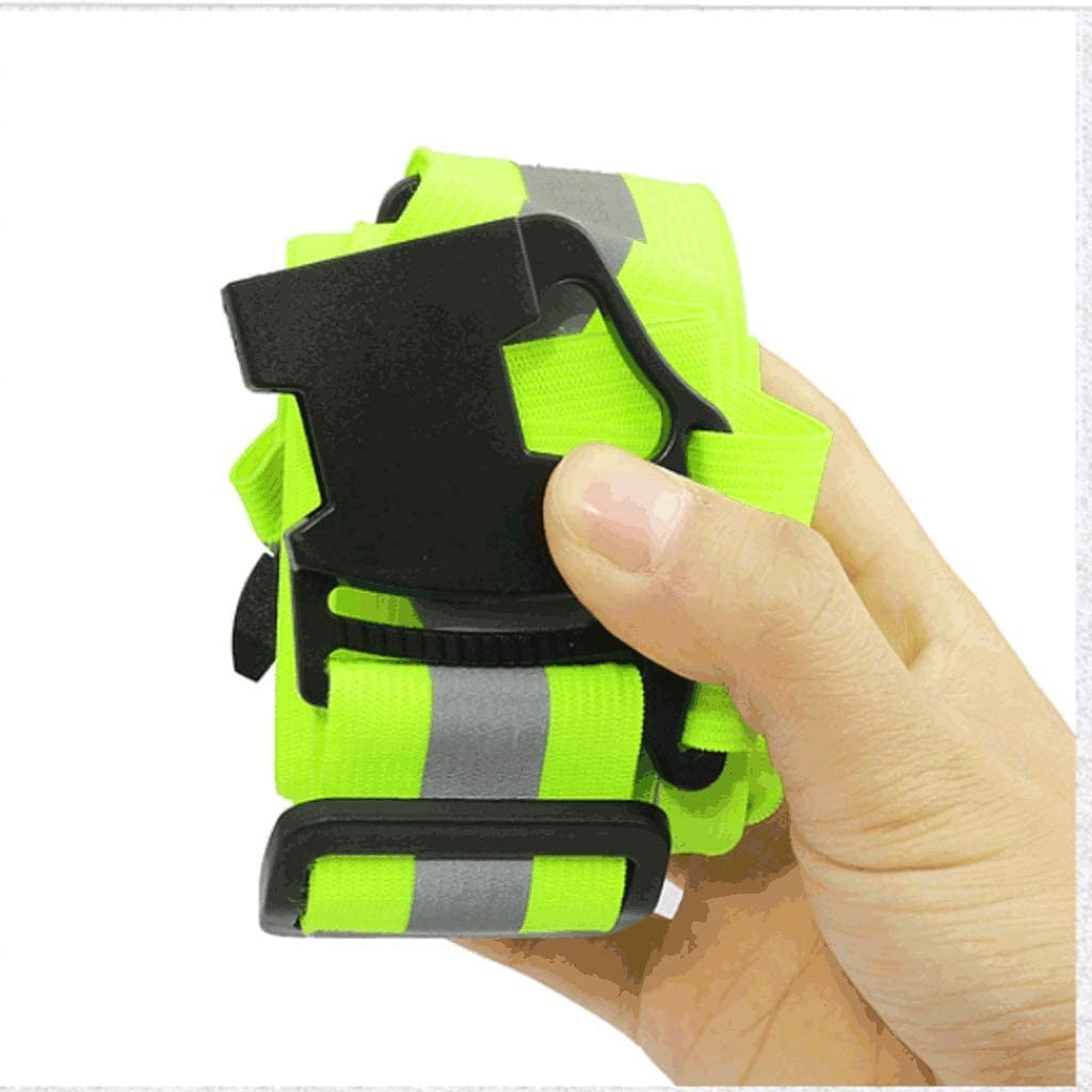 Vêtements Réfléchissants Gilet Réfléchissant De Nuit, for Le Vélo, La Course, Marche Extérieure, Taille Réglable Haute Visibilité(C)