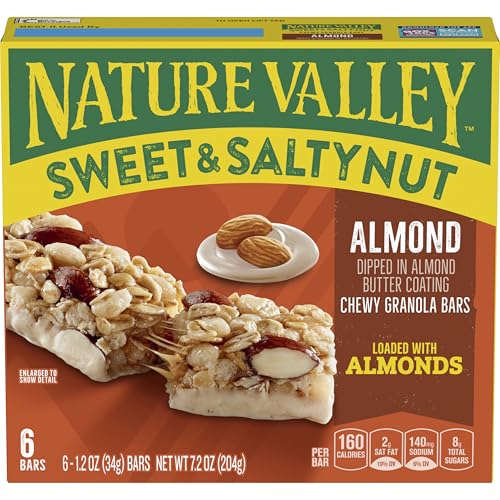 Image of Nature Valley Sweet and Salty Nut Granola Bars, Almond, 6 Bars, 7.2 oz
