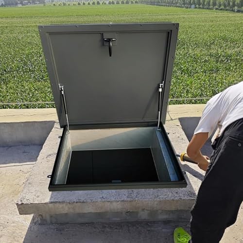 Trappe de toit en acier galvanisé 95x95cm pour accès et maintenance