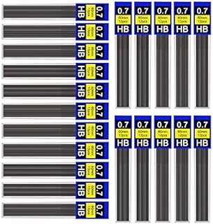 DECARETA 0.7 mm Pencil Refills,360 Pack Automatic Pencil Refill, Hi-Polymer Mechanical 0.7 Pencil Lead HB for Automatic & Mechanical Pencils