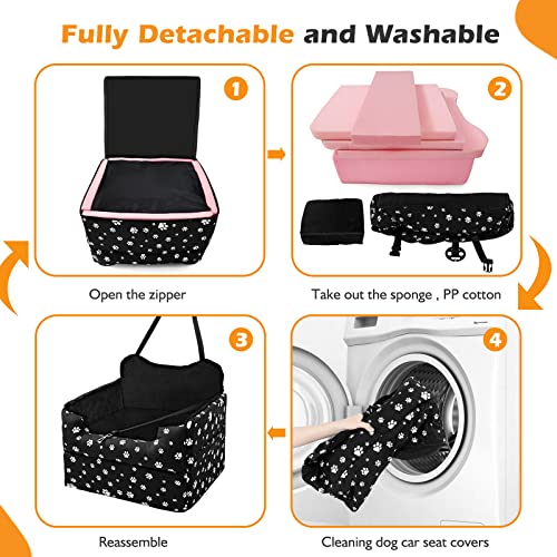 Cullaby Dog Car Seat For Small And Medium Dogs Booster Seat Up To 30 Lbs, Safety Comfortable Pet Car Seat For Front And Back Seat, Detachable And Washable #TOP3