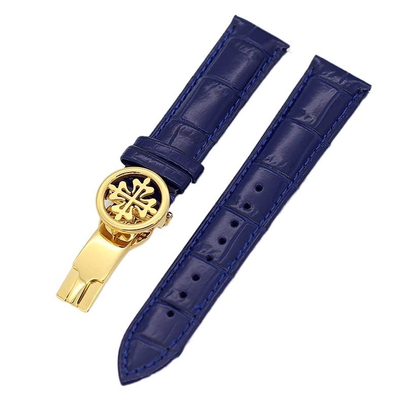 Bracelet de montre en cuir véritable SERDAS, l'élégance intemporelle pour Patek Philippe 20mm